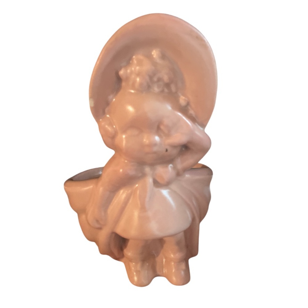 VINTAGE➕Haegar Pottery Crying Girl Planter